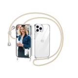 Husa cu snur Nupcknn pentru iPhone 15 Pro, transparenta - RESIGILAT