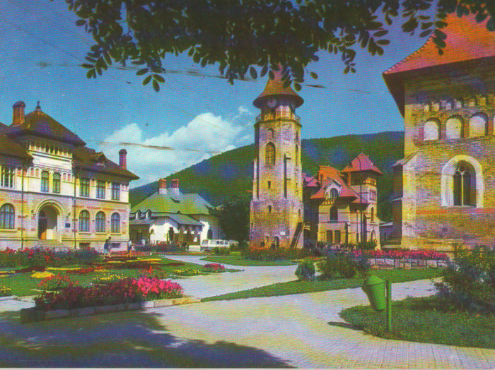 CPIB 16238 CARTE POSTALA - PIATRA NEAMT, MUZEUL SI TURNUL LUI STEFAN CEL MARE