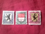 Serie mica Elvetia 1924 Pro Juventute - Embleme , 3 valori (din 4 val. in serie ) stampilate