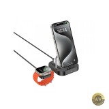 Incarcator Retea Wireless HOCO CQ16A 3in1 15W 1.67A Negru