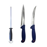 Cumpara ieftin Set profesional de macelarie 3 piese pentru injunghiere, dezosare si degresare, cutite din otel german si masat rotund