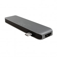 HUB multifunctional USB-C 6-in-1, HDMI, USB3.1-C, 2x USB3.0, SD/microSD, Logilink UA0301 foto