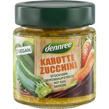 Crema Tartinabila cu Morcovi si Zucchini Bio 120 grame Dennree Cod: 420355 foto