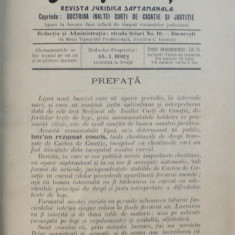 JURISPRUDENTA - REVISTA JURIDICA SAPTAMANALA , ANUL I . NO . 1 - 19 , FEBRUARIE - IUNIE , LEGATE IMPREUNA , 1908 1908