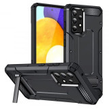 Husa Samsung Galaxy A53 5G Antisoc Negru Hybrid Armor Kickstand