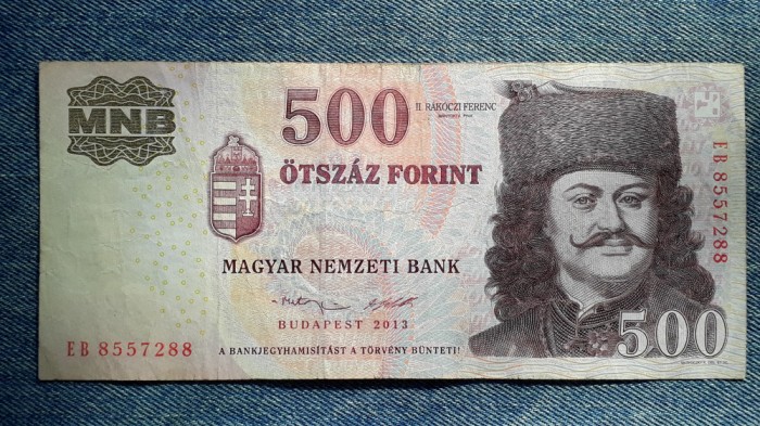 500 Forint 2013 Ungaria / R&aacute;k&oacute;czi Ferenc II / seria 8557288