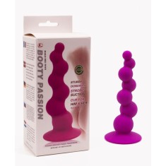 Plug anal din silicon cu ventuza Booty Passion 2