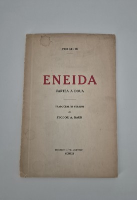 Carte cu autograf Vergiliu Eneida Dedicatie catre Alexandru Rosetti foto