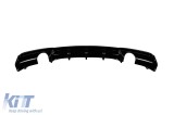 Difuzor tip M Performance Design Design potrivit pentru bara spate M Technik pe BMW Seria 3 F30 sedan, F31 break 2011-2019 -o--o-, lac negru Performan