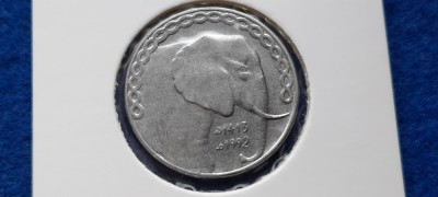ALGERIA 5 DINARI 1982 ELEFANT VF foto