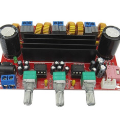 Kit amplificator 2.1, Clasa D, putere 2 x 50W + 100W, TPA3116D2
