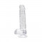 Loving Joy 6 Inch Dildo with Balls Clear