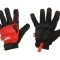 Mănuși de protecție negre/roșii, mărimea L