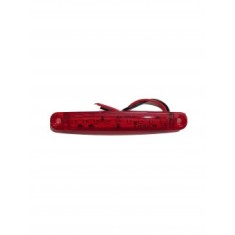 Lampa laterala 12-24V led rosie 98mm