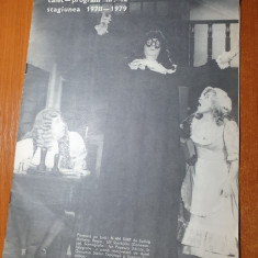 caiet-program nr. 12 teatrul de comedie-stagiunea 1978-1979-piesa "n-am timp"