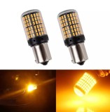 Bec LED Semnalizare Galben P21W BA15S 1156 12V 20W 4000lm Canbus Universal