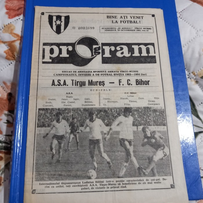 program ASA TG. Mures - F C Bihor