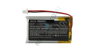 &amp;Icirc;nlocuire baterie pentru căști wireless VHBW pentru Sena YT102540P - 1100 mAh 3,7 V Li-polimer foto