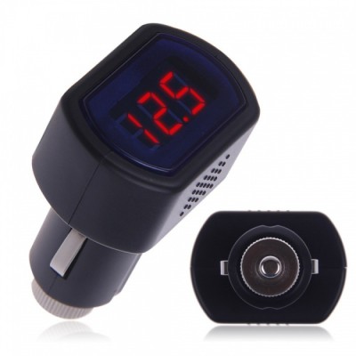 Tester tensiune 12 24v LED (voltmetrul) auto foto