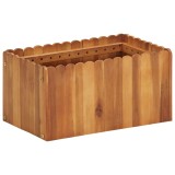Strat &icirc;nălțat de grădină, 50 x 30 x 25 cm, lemn masiv de acacia