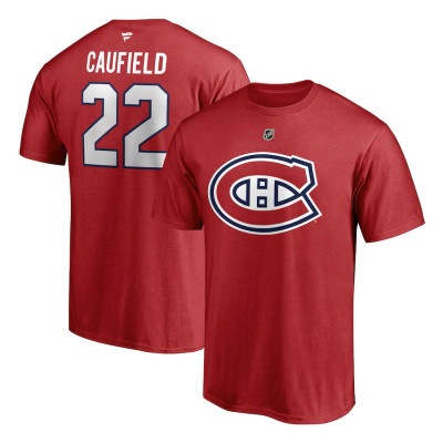 Montreal Canadiens tricou de bărbați Caufield #22 Authentic Stack Name &amp;amp;amp; Number - M foto
