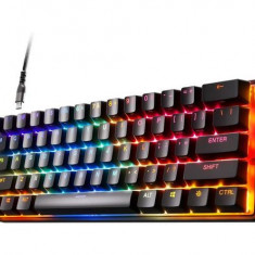 Tastatura Gaming Mecanica SteelSeries Apex 9 Mini, Layout UK, iluminare RGB, Linear OptiPoint Switch, USB (Negru)