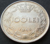 Moneda istorica 100 LEI - ROMANIA / REGAT, anul 1943 *cod 2269