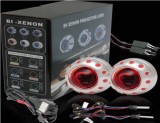 Cumpara ieftin Lupe Bi-xenon Devil Eyes RED 2.5 inch 001R