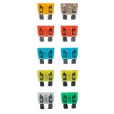 Set sigurante auto fuzibile NEO, 10 buc, 12/24V, cod culori standard