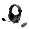 Casti Spacer, cu fir, standard, utilizare multimedia, microfon pe brat,