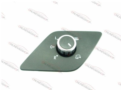 Buton oglinda cu reglaj si pliere electrica Crom pt VW Jetta foto