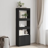 VidaXL Dulap &icirc;nalt, negru, 63x33x180 cm, lemn prelucrat