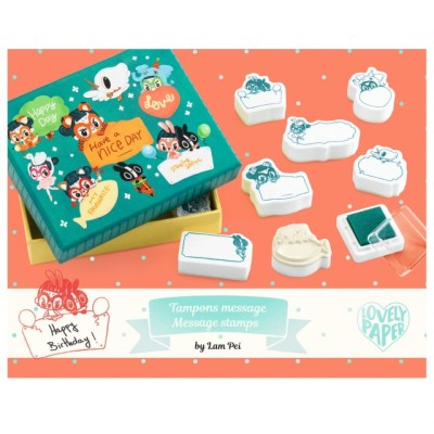 Set stampile mesaje Lam, Djeco foto