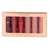 Set rujuri de buze Matte Lipstick, 6 culori, Handaiyan