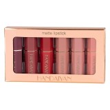 Set rujuri de buze Matte Lipstick, 6 culori, Handaiyan