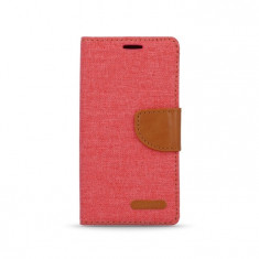 Husa MICROSOFT Lumia 550 - Denim Canvas TSS, Rosu