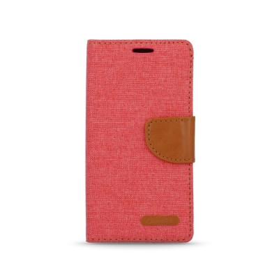 Husa MICROSOFT Lumia 550 - Denim Canvas TSS, Rosu foto