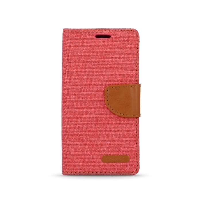 Husa APPLE iPhone 5\5S\SE - Denim Canvas TSS, Rosu