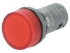 Lumină de control LED 22mm roșie 25-70&deg;C