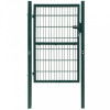 Poarta pentru gard 2D (simpla), verde, 106x210 cm GartenMobel Dekor, vidaXL