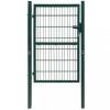 VidaXL Poartă pentru gard 2D (simplă), verde, 106x170 cm 141749