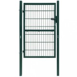 vidaXL Poartă pentru gard 2D (simplă), verde, 106x210 cm