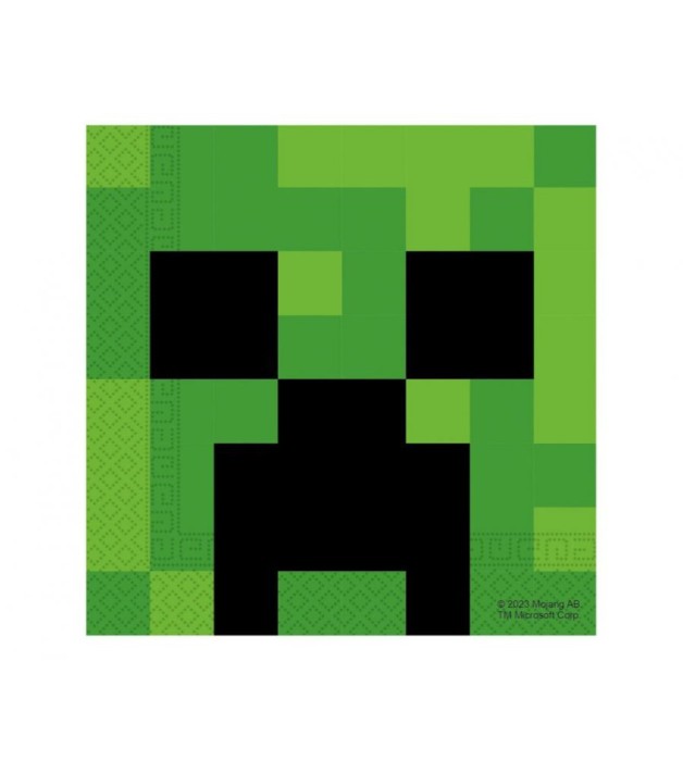 Set 20 servetele petrecere Minecraft , 33 x 33 cm