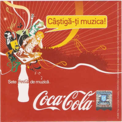 CD Coca Cola C&amp;acirc;știgă-ți Muzica, original foto