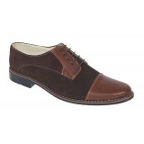 Pantofi barbati casual din piele naturala intoarsa - Marimea 39, 40, 44 Maro - GKR5RM