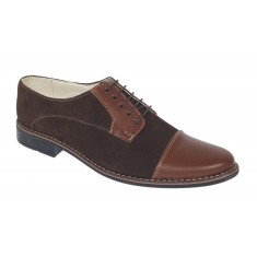 Pantofi barbati casual din piele naturala intoarsa - Marimea 39, 40, 44 Maro - GKR5RM