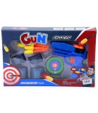 Pistol de Jucărie cu Țintă și Bancuri