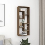 vidaXL Raft de perete, stejar maro, 36x16x90 cm, lemn compozit