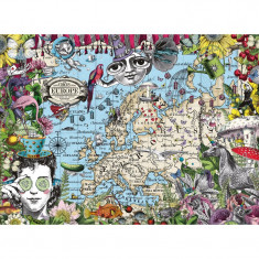 Puzzle Harta Europei, 500 Piese foto