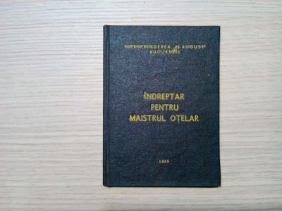 INDREPTAR PENTRU MAISTRUL OTELAR - Mihai Sofronie, Gheorghe Surlea - 1986, 175p. foto